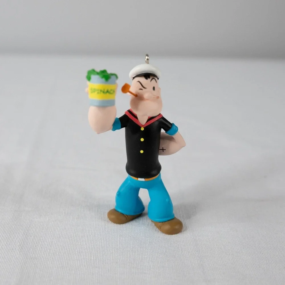 Vintage Hallmark Keepsake Popeye Ornament Spinach 1994 Excellent Handcrafted